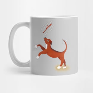 Brown Dog Having a Great Time Mug